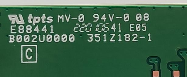 T-CON PARA TV VIZIO / NUMERO DE PARTE EAKDK4010 / B002U0000 / M004RG00R / 351Z182-1 / PANEL TPT500WR-DK4Q.N REV:SK1C / DISPLAY V500DK4-Q01 REV.K7 / MODELO M50QXM-K01 LTC6K9KY	 - Imagen 2